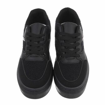 Dames sneakers / lage gympen - zwart