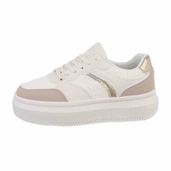 Dames sneakers / lage gympen - beige