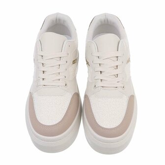 Dames sneakers / lage gympen - beige