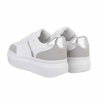 Dames sneakers / lage gympen - wit