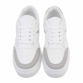 Dames sneakers / lage gympen - wit