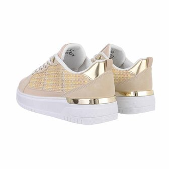 Dames sneakers / lage gympen - beige / geel