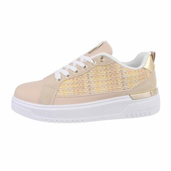 Dames sneakers / lage gympen - beige / geel