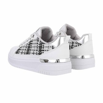 Dames sneakers / lage gympen - wit / zwart