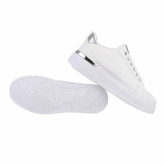 Dames sneakers / lage gympen - wit