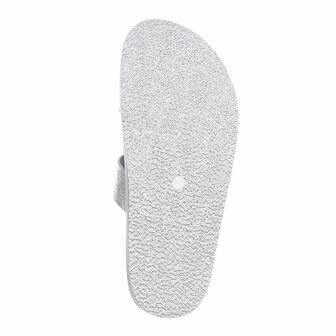Dames slippers met studs - zilver