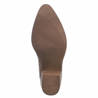 Dames cowboy enkellaarzen / western laarsjes met studs - beige
