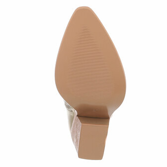 Dames cowboy enkellaarzen / western laarsjes - zilver