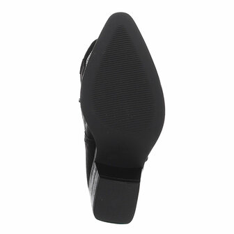 Dames hoge cowboy laarzen / western boots - zwart