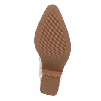 Dames hoge cowboy laarzen / western boots - beige