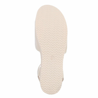 Dames wedge sandalen met sleehakken - beige