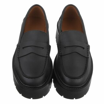 Dames loafers / lage instappers - zwart