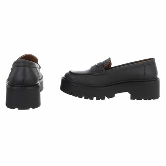 Dames loafers / lage instappers - zwart