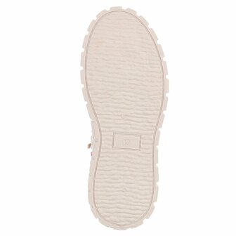 Dames veterboots / laarzen met veters - beige roze
