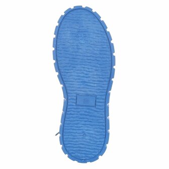 Dames veterboots / laarzen met veters - blauw roze