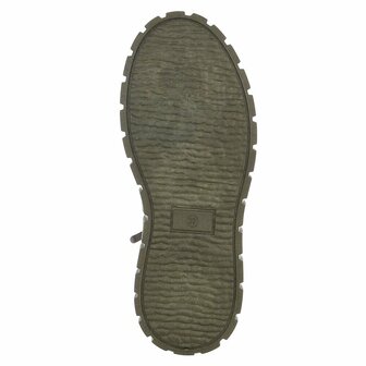Dames veterboots / laarzen met veters - groen