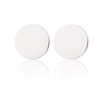 Oorstekers / ear studs staal - rond