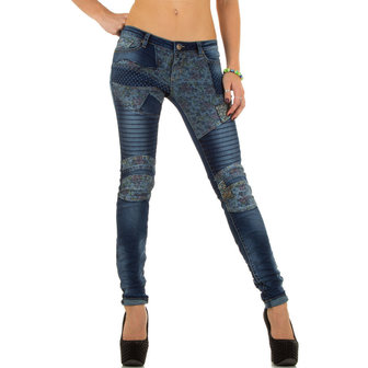 Dames spijkerbroek / skinny jeans - blauw