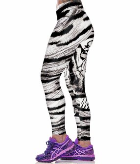 Dames sportlegging / lange legging - tijger