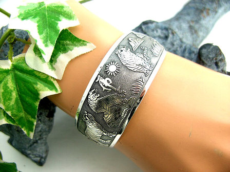 Dames armband / slavenarmband - tijger