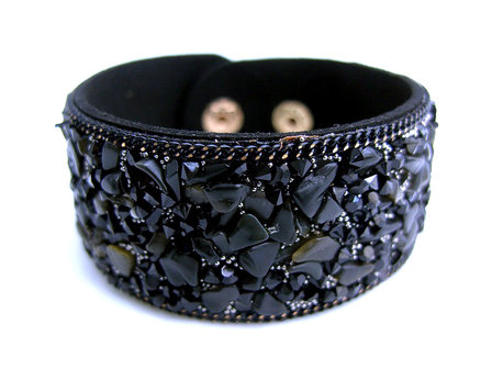 Dames armband met natuursteen - onyx