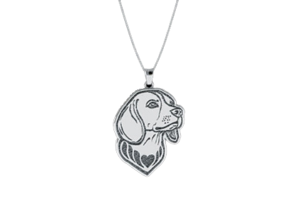 Ketting met honden hanger - beagle