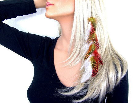 Feather extensions / clip-in featherlocks 25-30cm