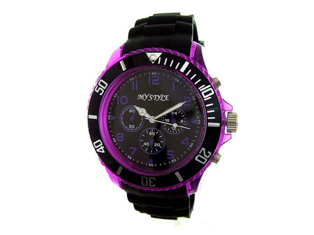 MY Style horloge - fluor / neon paars