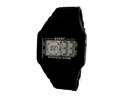 Sport digitaal horloge - zwart