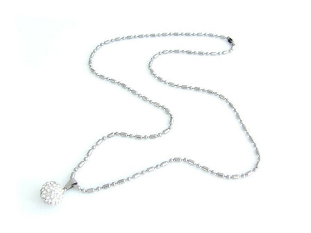 Ketting + hanger staal - shamballa