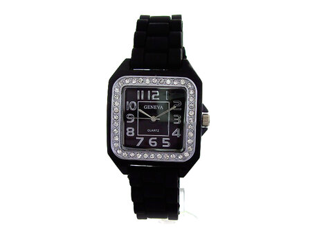 Geneva Ice horloge - zwart