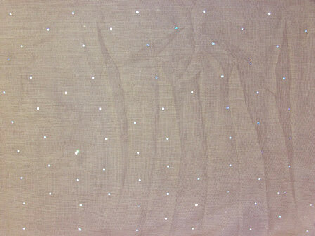 Kolsjaal uni met glitter - bruin