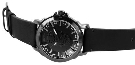 Raptor Watches herenhorloge met skull - zwart