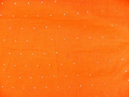 Kolsjaal uni met glitter - fluor oranje
