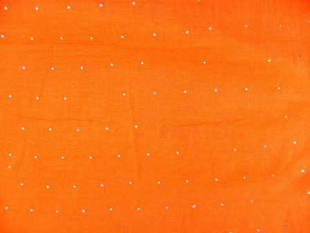 Kolsjaal uni met glitter - fluor oranje