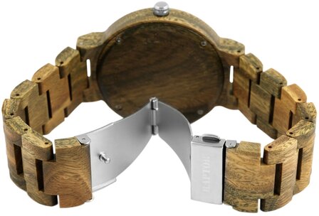 Raptor Watches houten herenhorloge / wood watch - groen / bruin