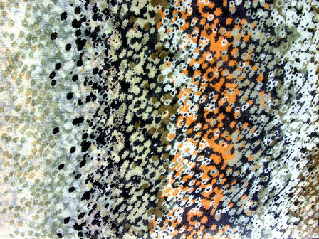 Kolsjaal flowers multicolor - bruin / oranje