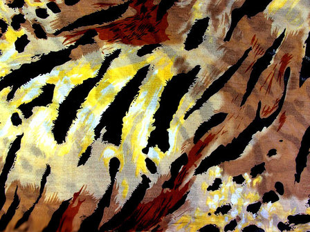 Kolsjaal panter / tijger multicolor - bruin