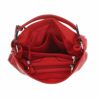 Dames tas / handtas met afneembare schouderband - rood