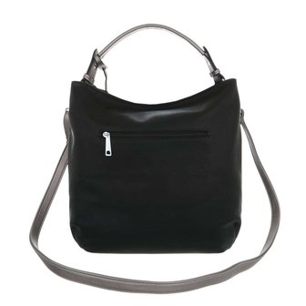 Dames tas / handtas met afneembare schouderband - zwart