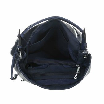 Dames tas / handtas met afneembare schouderband - donkerblauw