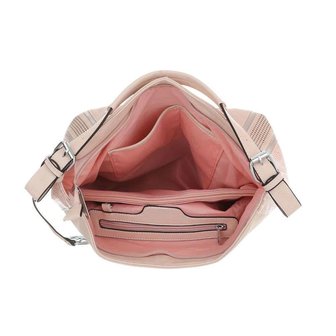 Dames tas / handtas met afneembare schouderband - roze