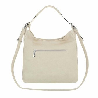 Dames tas / handtas met afneembare schouderband - beige