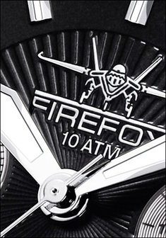 FireFox Chronograph AIRLINER FFS04-102B black / white