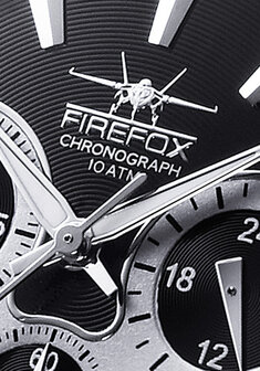 FireFox Chronograph SILVER SURFER FFS13-102 black