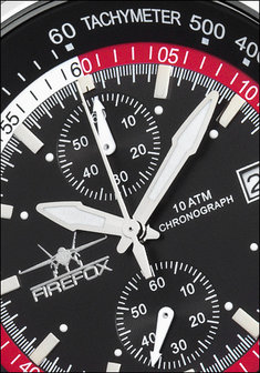 FireFox Chronograph AVIATOR FFS70-102 black / red