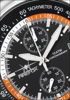 FireFox Chronograph AVIATOR FFS70-107 black / orange