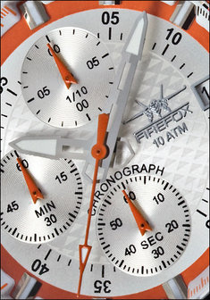 FireFox Chronograph ZION FFS17-107 silver / orange