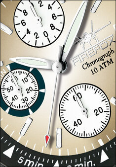 FireFox Chronograph CLASSIC FFS06-102F brown / white