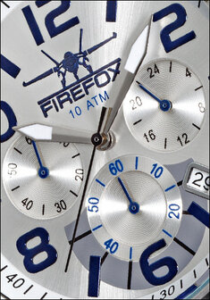 FireFox Chronograph SKYDIVER FFS20-104 carbon silver / blue
